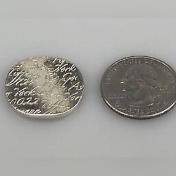 Tiffany & Co. New York Fifth Avenue Notes Large Necklace Charm - Picture 3 of 3